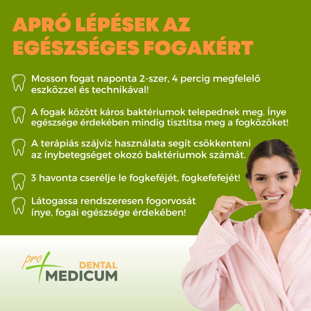 Apró lépések az egészséges fogakért